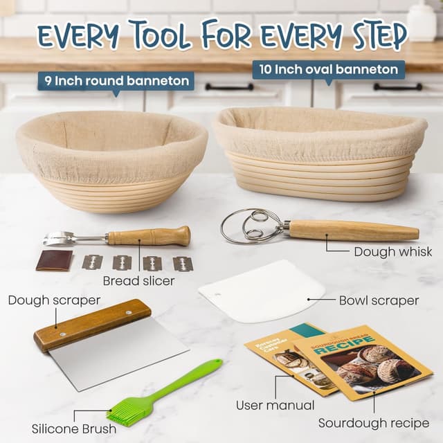 Thumbnail 5 de RORECAY Bread Banneton 9 Inch 🍞