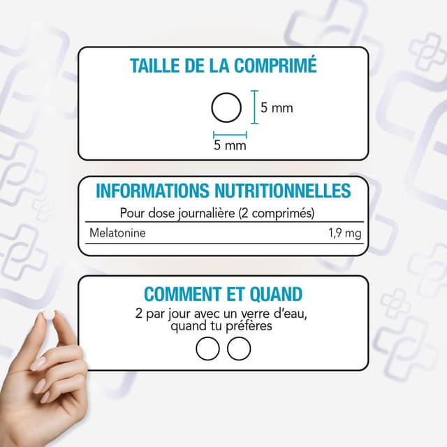 Thumbnail 5 de PiùLife Melatonine 1,9 mg 600 comprimés 😴