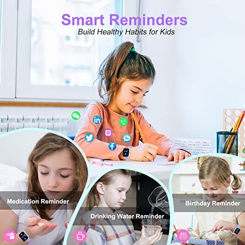 Thumbnail 5 de HENGTO Rastreador Niño IP68, Píls, 19 Deportes, Púrpura ⛹️♂️