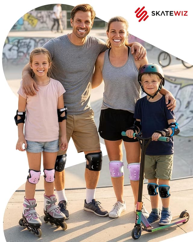 Thumbnail 1 de SKATEWIZ Schützer Inliner Erwachsene Größe L/XL Schwarz