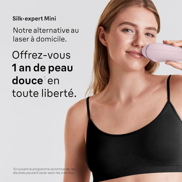 Detalle de Braun Lumière Pulsée Pulsee Smart Silk·expert Mini PL1112 : épilation semi-définitive à domicile