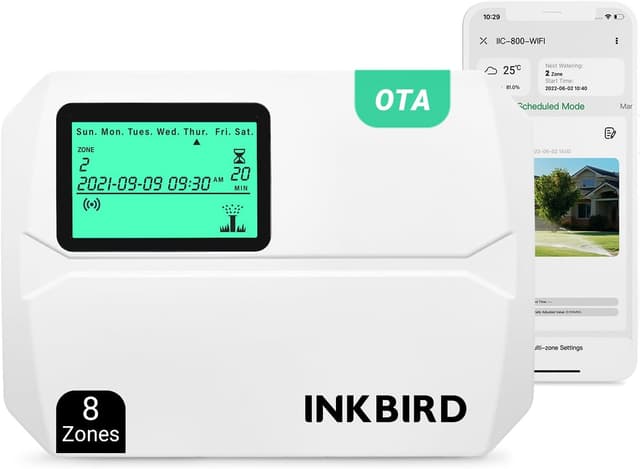Detalle de Inkbird IIC-800 centralina irrigazione WiFi per 8 zone