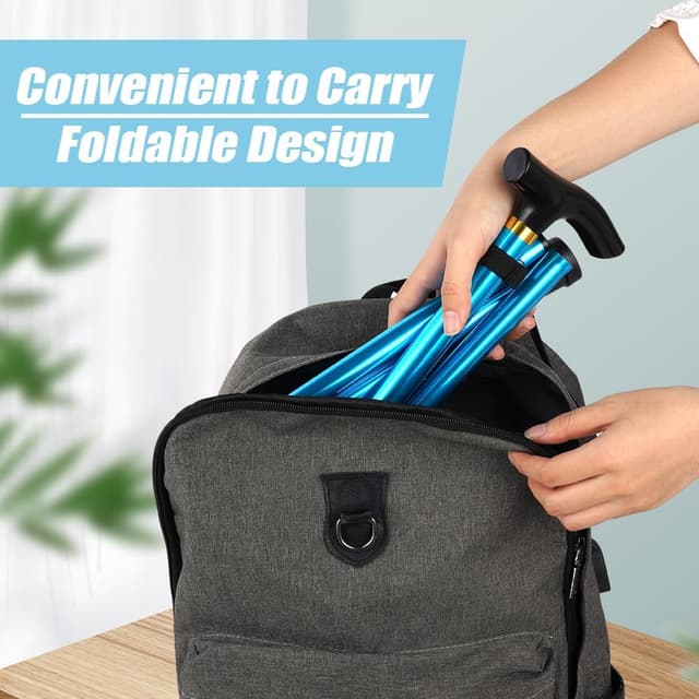 Detalle 2 de flintronic canne de marche pliable 5 niveaux