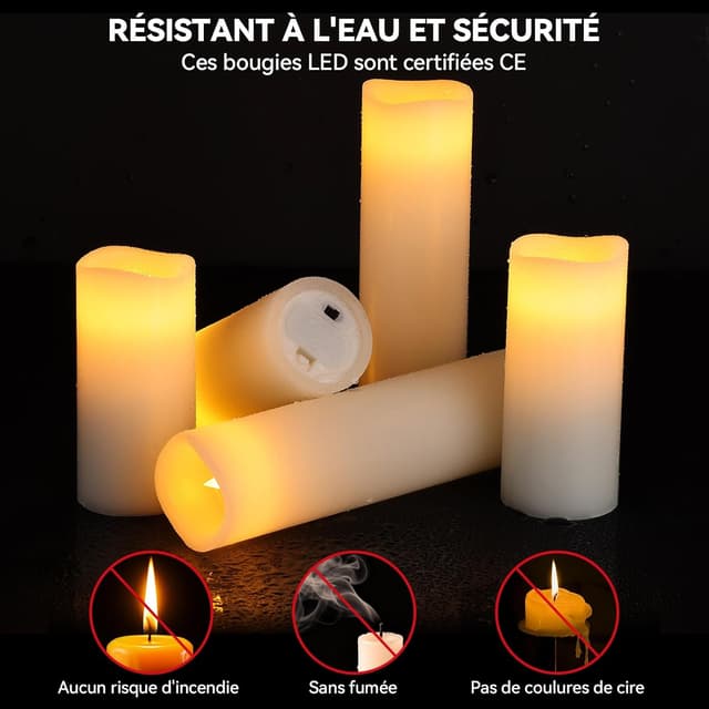 Thumbnail 1 de Bougie LED 9 pièces déco 🕯