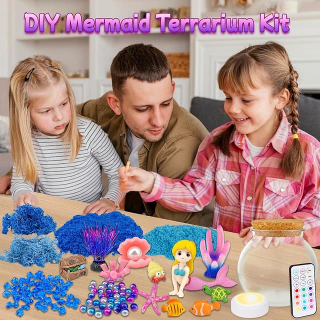 Thumbnail 1 de 7july Mermaid Terrarium Kit 12-color