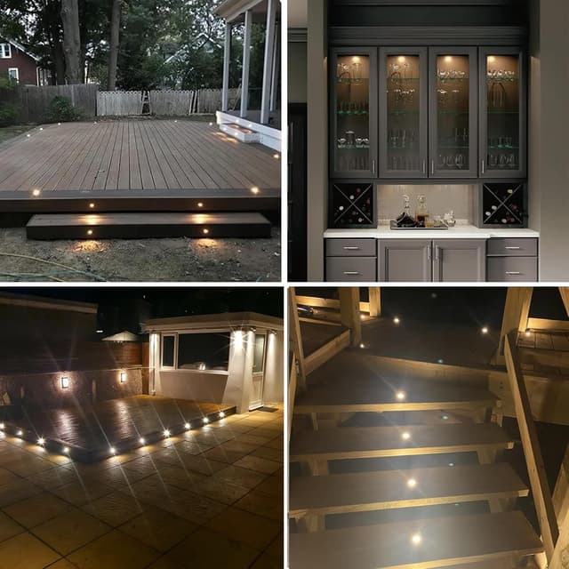 Thumbnail 5 de Auting Faretti da incasso per patio 10 pezzi, LED bianco caldo