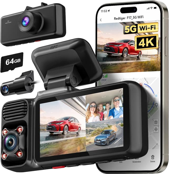 Detalle de REDTIGER F17 Dash Cam 4K