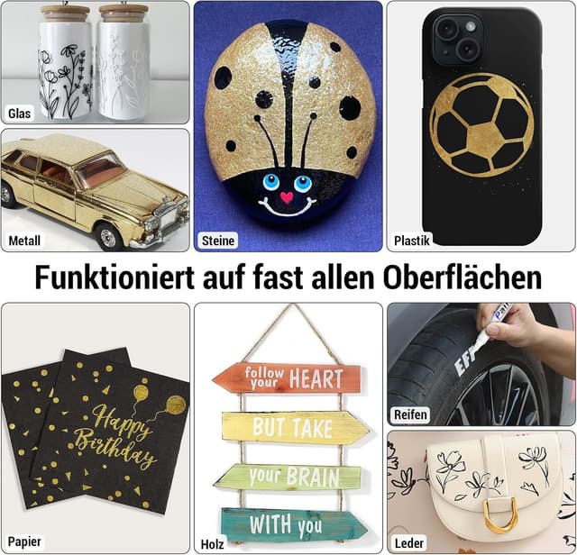 Thumbnail 4 de ANYUKE 4 Permanent Marker wasserfest