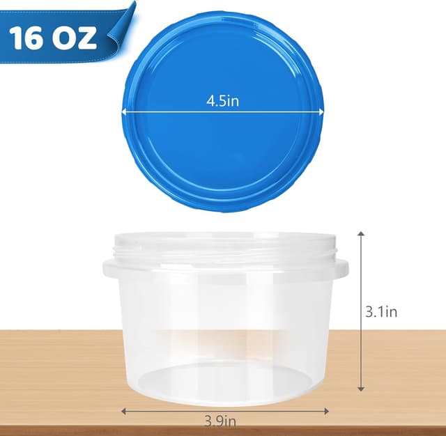 Thumbnail 6 de Ultra Thick Freezer Storage Containers 16 oz