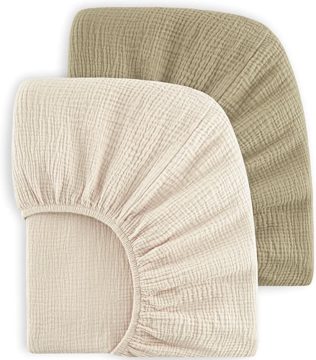 Imagen de Bearmoss Musselin-Spannbettlaken 70x140 cm en OfertitasTOP