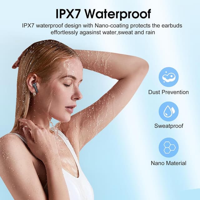 Thumbnail 4 de Unknown Wireless Earbuds Bluetooth 5.4, 40H