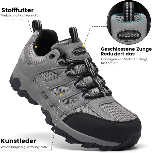 Thumbnail 2 de SHULOOK Herren Wanderschuhe Wasserdicht Trekkingschuhe
