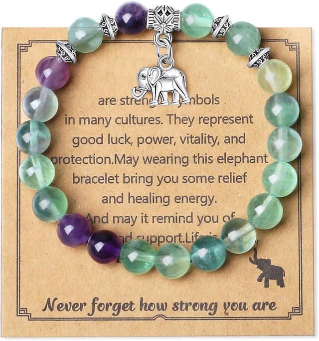 Detalle de XIANNVXI Elephant Bracelet 8mm beads 💍