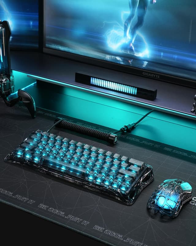 Detalle de GravaStar Mercury V60 HE Clavier Gaming Noir (V60 HE) à interrupteurs magnétiques