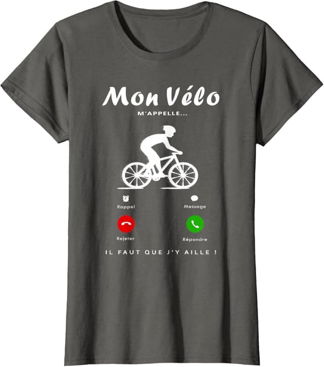 Detalle de Mon Vélo M'appelle t-shirt vélo
