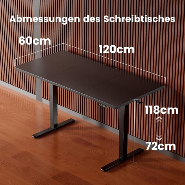 Thumbnail 5 de ErGear Elektrisch höhenverstellbarer Schreibtisch 120x60