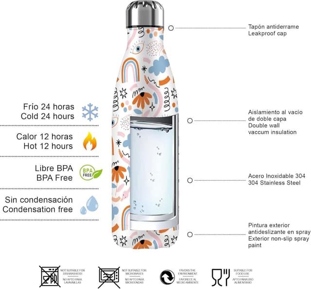 Thumbnail 3 de Mi Ko Mi Ka Botella Térmica Acero Inoxidable 500ml 🥤