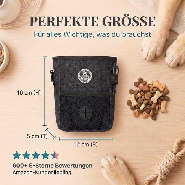 Thumbnail 5 de HUND IST KÖNIG Leckerlibeutel Ø12 cm 🐾