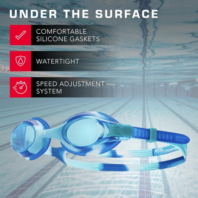 Thumbnail 5 de TYR Swimple Tie-Dye kids swim goggles 👓