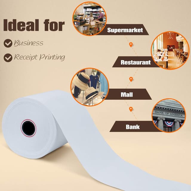 Thumbnail 6 de TK Thermal King 3 1/8" x 230' Receipt Rolls