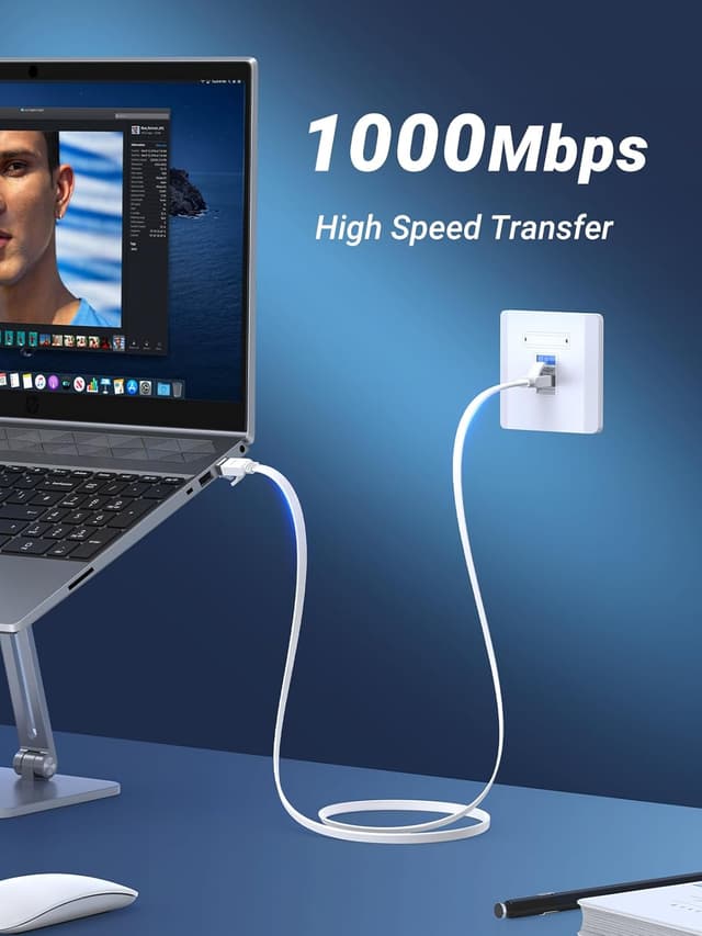 Thumbnail 1 de UGREEN Ethernet Cable 10M flat CAT6 for Gigabit