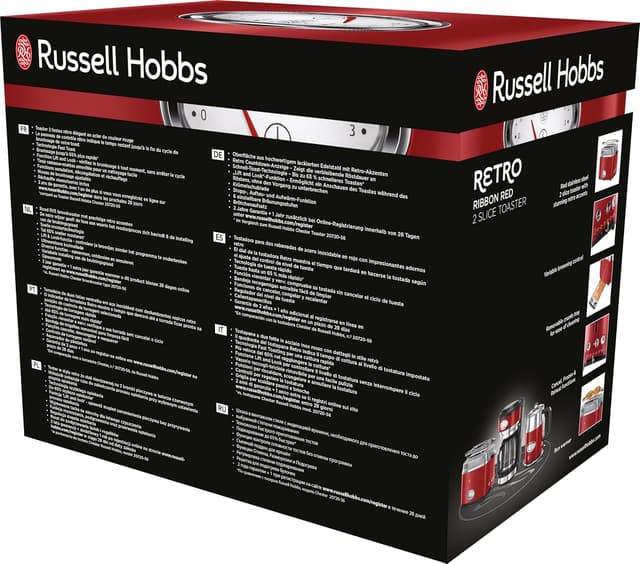 Thumbnail 10 de Russell Hobbs Tostadora Retro 21680-56 🍞 - Diseño Vintage