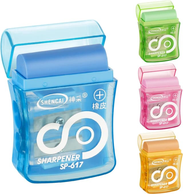 Detalle de OFFCUP Sacapuntas doble con depósito 4 unidades