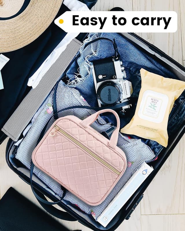 Detalle de LOVEVOOK Kulturtasche Damen LOVEVOOK – wasserdichter Kulturbeutel mit 360° Drehhaken, faltbar & groß