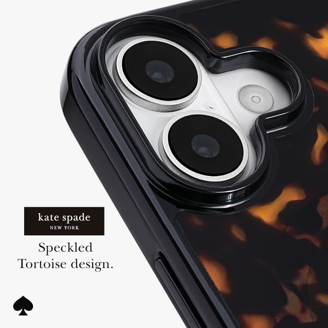Detalle de Kate Spade New York iPhone 17 Tortoise MagSafe case