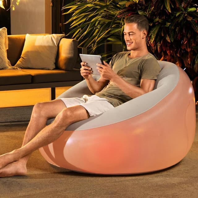 Detalle 2 de Bestway 75086 Poltrona Gonfiabile con LED