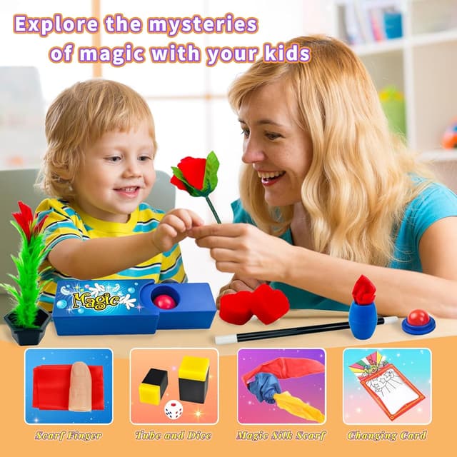 Thumbnail 1 de Mekkyes Juego de Magia para Niños 🎩 con 80+ Trucos y Varita