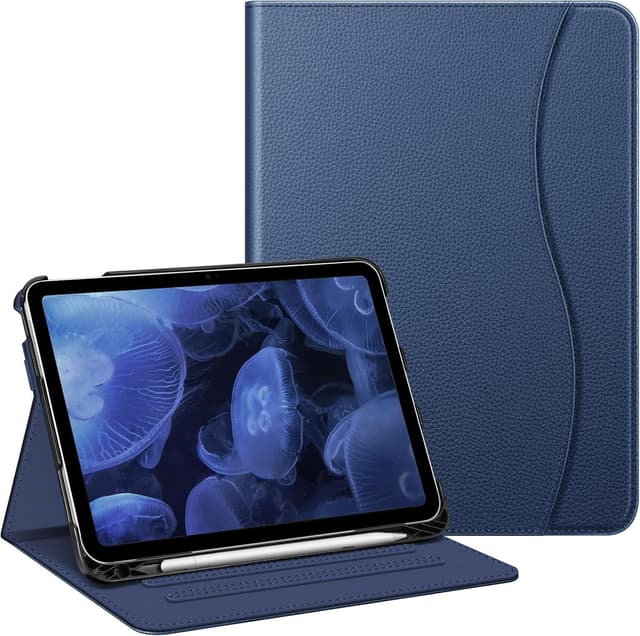 Detalle de FINTIE iPad case 11 inch navy stand