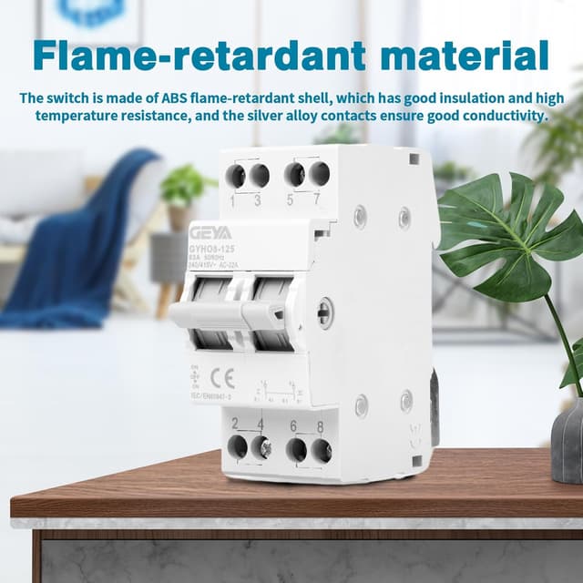 Thumbnail 2 de GEYA Conmutador Seccionador 63A 2P 🔌