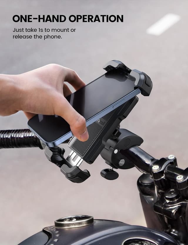 Detalle 2 de Lamicall Motorcycle Phone Mount 360°