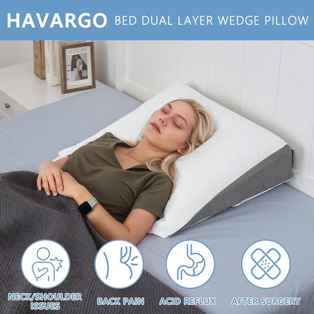 Detalle 2 de HAVARGO Keilchenkissen 60 x 60 x 16 cm