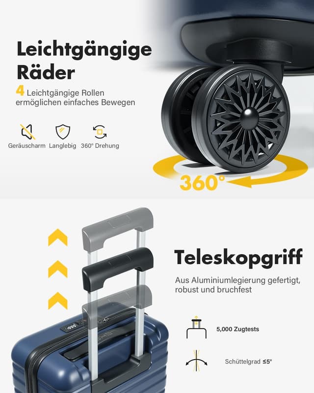 Detalle de Lekesky Handgepäck Trolley 38 L TSA