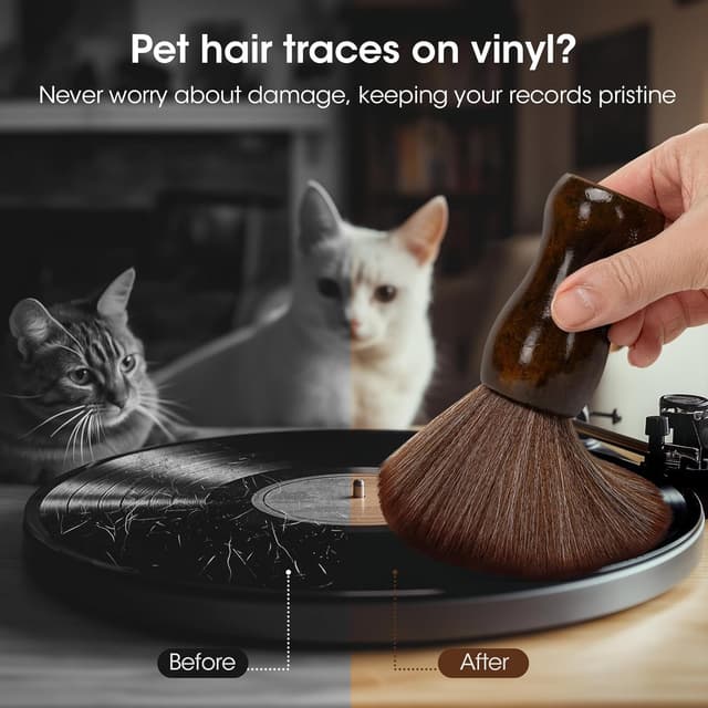Detalle 2 de Vinyl Record Cleaning Brush Ultra Soft