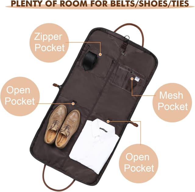 Detalle 2 de S-Zone sac à main de voyage d’affaires en toile et cuir pour homme et femme