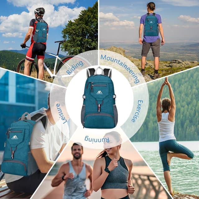 Thumbnail 6 de flintronic Leicht Wanderrucksack Klein 20L – faltbarer Ultra-Leicht-Tagesrucksack für Outdoor, Camping & Radfahren