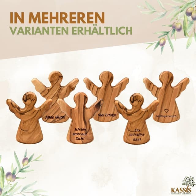 Thumbnail 5 de Olivenholz-Schutzengel Kassis, 1 Stück