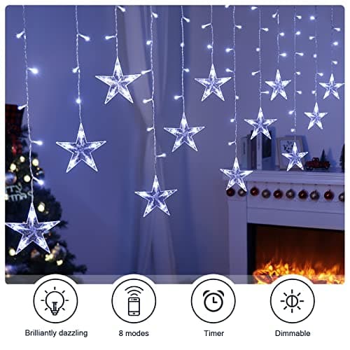 Thumbnail 3 de BLOOMWIN Rideau Lumineux 3 m, 8 modes ⚡