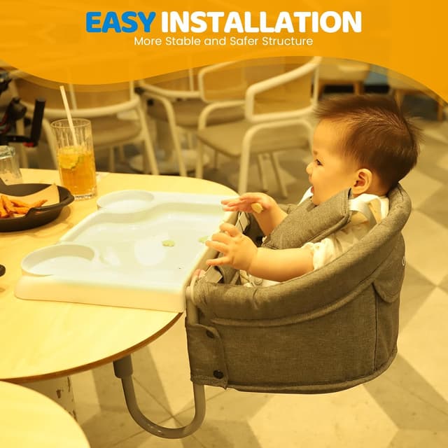 Detalle 2 de Orzbow Asiento Mesa Bebé con Arnés 5 puntos