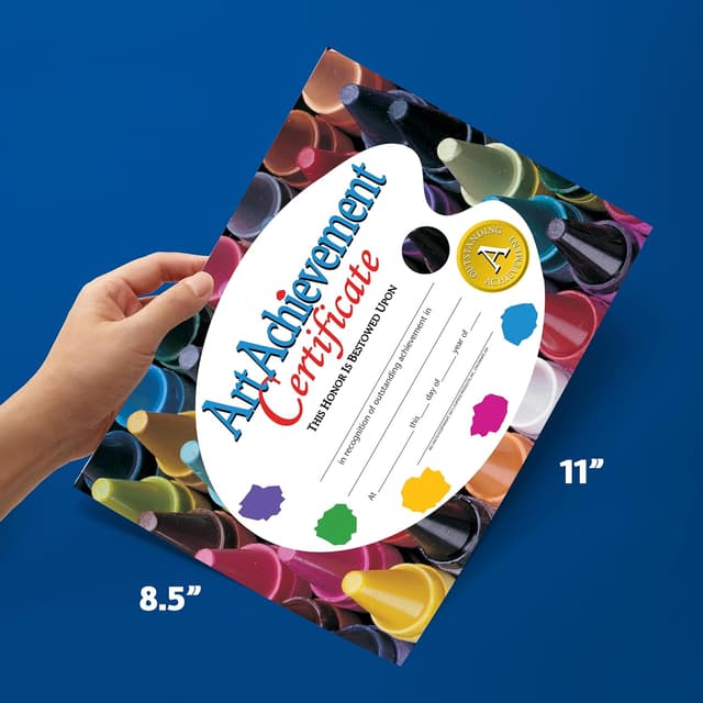 Detalle de Hayes Art Achievement Certificate Style A (8-1/2 x 11) — Pack of 30