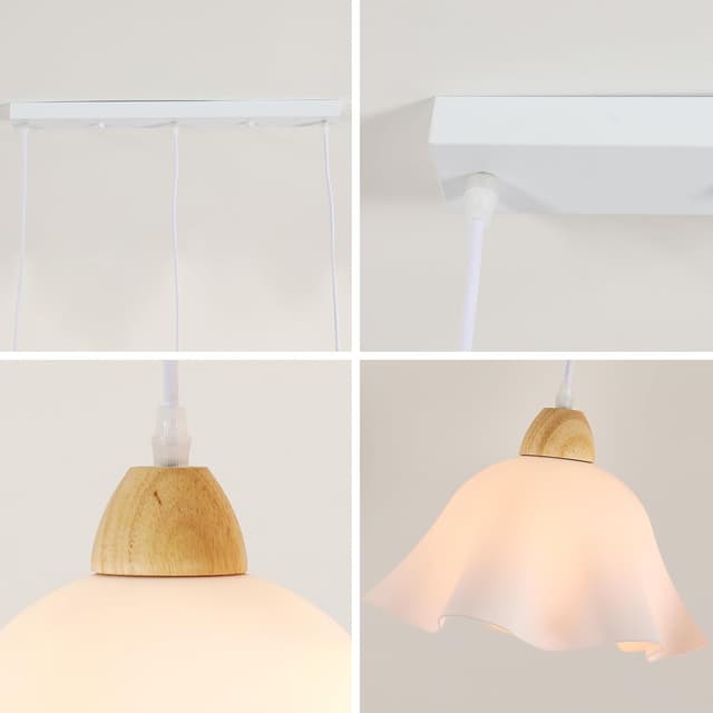 Detalle 1 de Goeco Lámpara Colgante de Cristal E27