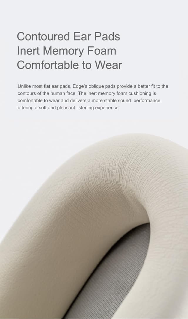 Thumbnail 6 de Moondrop Edge Full-Scene Immersive Series wireless ANC headphone (Creamy White)