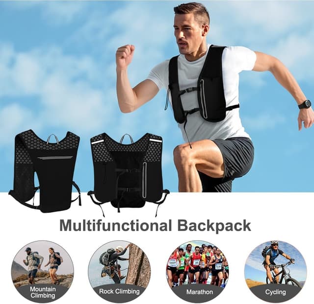 Thumbnail 6 de Alaoo Running Vest Lightweight Hydration Backpack – breathable reflective running pack for men & women