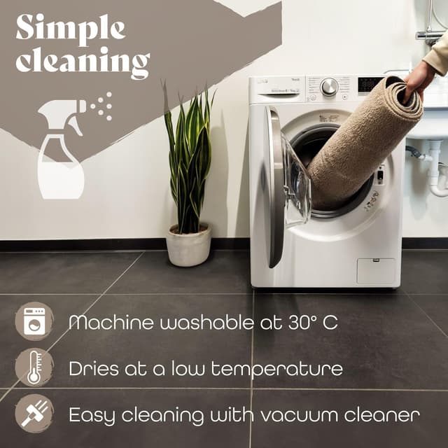 Thumbnail 4 de TT Home Alfombra Salón Beige Oscuro 240x340cm 🏡