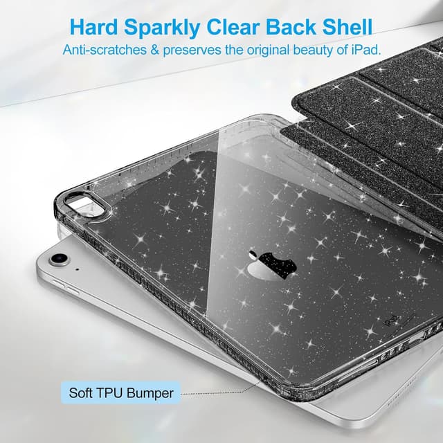 Detalle 2 de FINTIE Glitter Case for iPad 11-inch with Pencil Holder