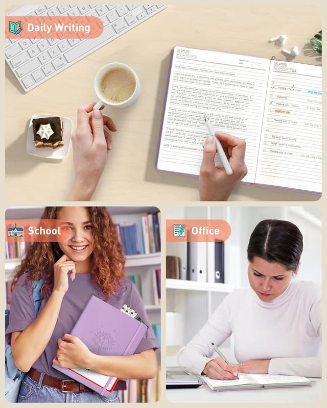 Thumbnail 6 de Smarpau 320 Pages B5 College Ruled Notebook (Purple) with Index Tabs and 100gsm Paper