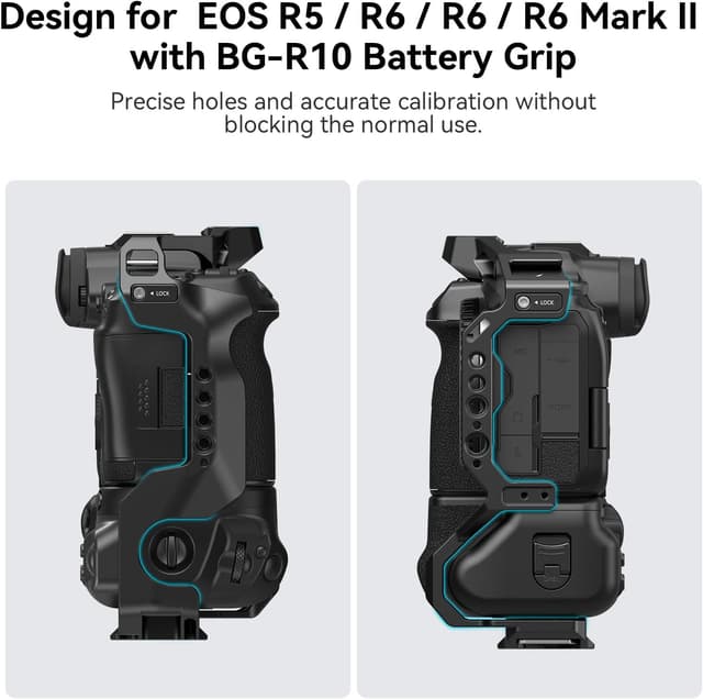 Thumbnail 1 de SMALLRIG Cage 3464B pour Canon R5 R6 BG-R10